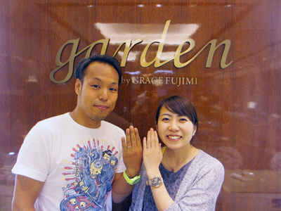 最高のマリッジリングに出会う事が出来ました。