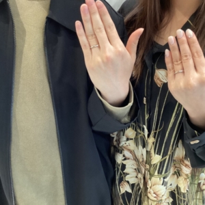神奈川県横浜市よりご来店 コンビリング（バイカラー）ブランドでステルジュラーレの結婚指輪をご成約頂きました