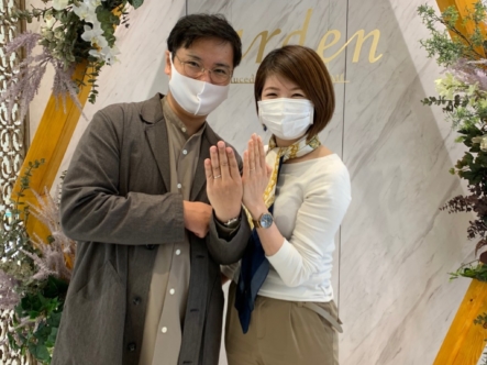 名古屋市｜フィッシャーの結婚指輪をご成約いただきました
