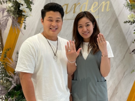 京都・奈良｜ハワイアンジュエリー マイレの結婚指輪をご成約いただきました