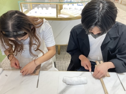 兵庫県宝塚市・大阪府東大阪市｜手作りペアリングご作成いただきました