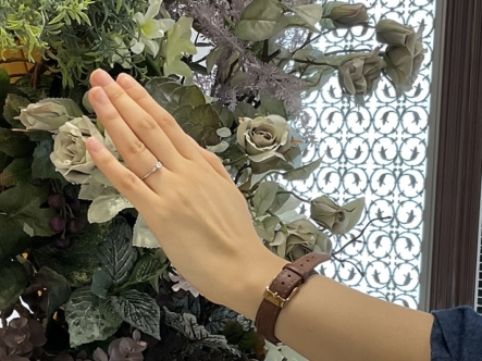 奈良県奈良市・京都市西京区｜リトルガーデンの婚約指輪をご成約いただきました
