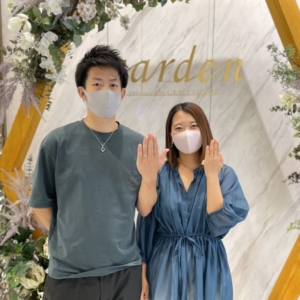 京都市右京区 フィッシャーの結婚指輪をご成約いただきました
