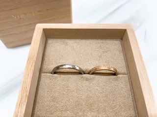 和歌山県東牟婁郡｜YUKAHOJOの結婚指輪をご成約いただきました。