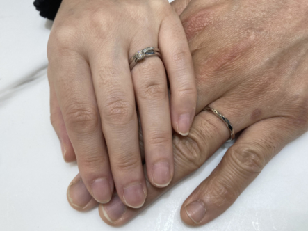 京都府上京区｜gardenオリジナルの婚約指輪・YUKAHOJOの結婚指輪をご成約いただきました