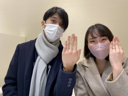 京都府長岡京市｜フィッシャーの結婚指輪をご成約いただきました