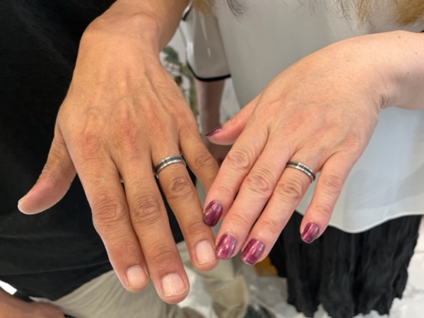 奈良県奈良市｜鍛造製法にこだわりフィッシャーの結婚指輪をご成約頂きました
