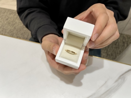 奈良市｜デザインにこだわってご自身で製作できる手作り婚約指輪をご成約頂きました