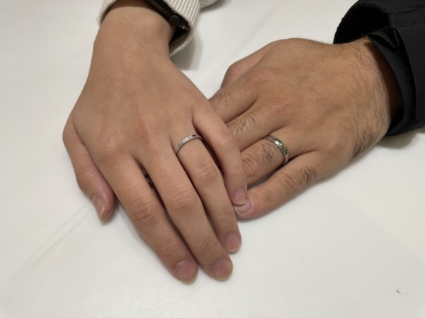 京都市右京区｜世界最高峰の鍛造製法フィッシャーの結婚指輪をご成約頂きました