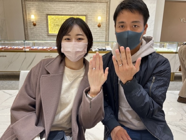 京都市山科区｜FISCHERの結婚指輪をご成約いただきました