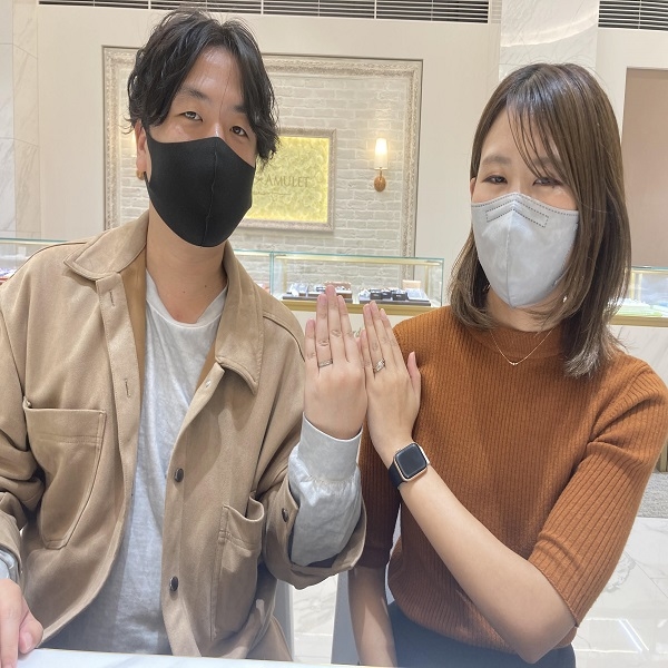 滋賀県草津市｜人と被らないデザインで世界トップの品質を誇るFISCHERの結婚指輪をご成約頂きました