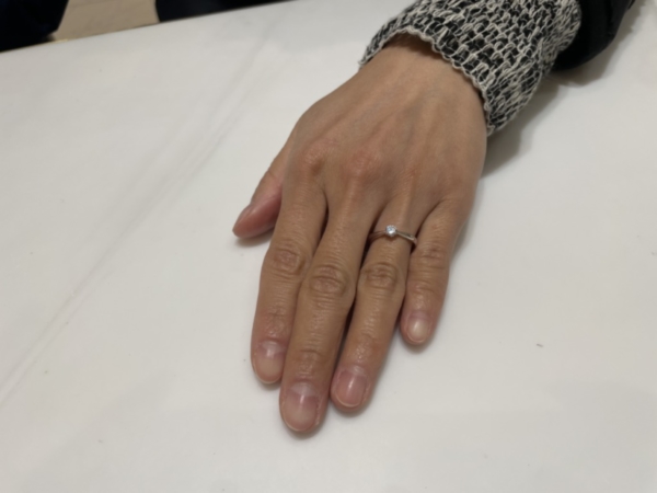京都市南区｜IDEALの婚約指輪をご成約いただきました