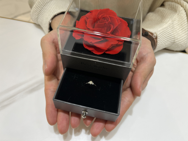 滋賀県草津市｜gardenプロデュースオリジナルの婚約指輪をご成約いただきました