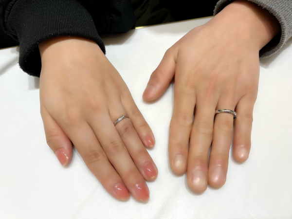 京都府宇治市｜鍛造製法のパイロットブライダルの結婚指輪をご成約頂きました