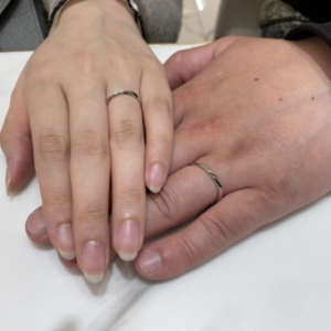 京都市下京区｜IDEALプリュフォールの結婚指輪をご成約いただきました