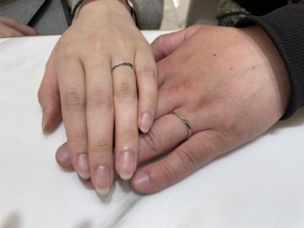 京都市下京区｜IDEALプリュフォールの結婚指輪をご成約いただきました