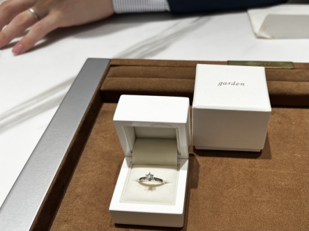 京都市南区｜手作り婚約指輪をサプライズで作成いただきました