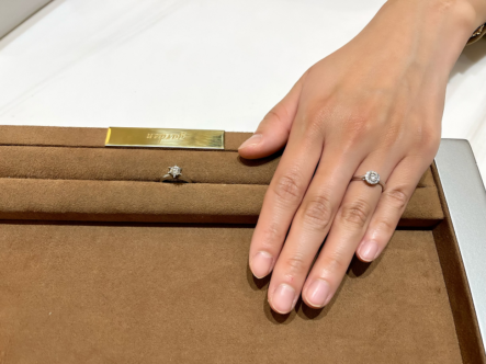 京都市右京区｜母から譲り受けたダイヤモンドを新たに婚約指輪にリフォームしました