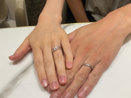 京都市上京区｜婚約指輪にIDEALプリュフォール結婚指輪にパイロットブライダルをご成約いただきました