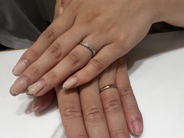 大阪府豊中市｜サムシングブルーアイテールの結婚指輪をご成約いただきました