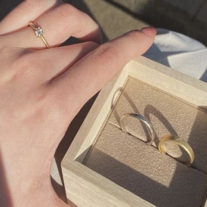 京都 婚約指輪と結婚指輪