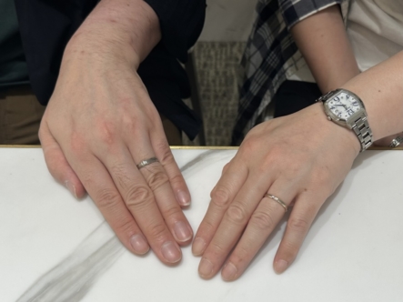 兵庫県赤穂市よりご来店　品質、強度世界最高峰の鍛造製法ブランド「フィッシャー」の結婚指輪をご成約頂きました