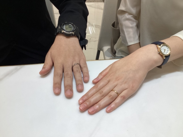 大阪府高槻市・茨木市 ドイツの鍛造ブランドでフィッシャーの結婚指輪をご成約頂きました