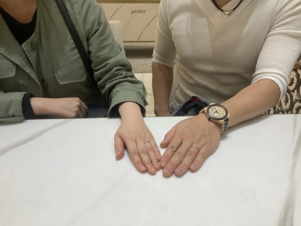 大阪府高槻市・茨木市 鍛造ブランドのドイツ製フィッシャーの結婚指輪をご成約頂きました
