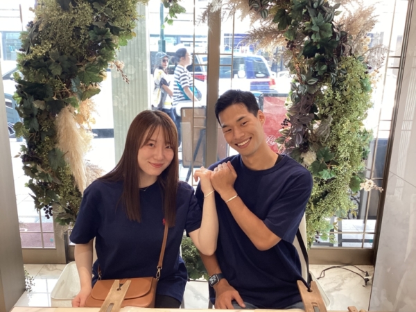 京都市からご来店　手作りバングルを作成頂きました