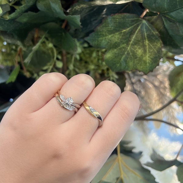 LAPAGE×garden マリーゴールドの重ね付け