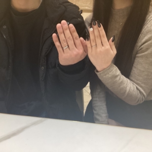 滋賀県大津市よりご来店 鍛造の結婚指輪ブランド・フィッシャーをご成約頂きました