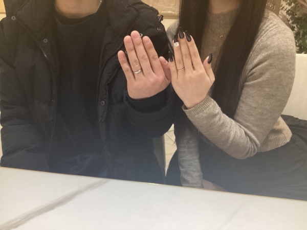 滋賀県大津市よりご来店 鍛造の結婚指輪ブランド・フィッシャーをご成約頂きました