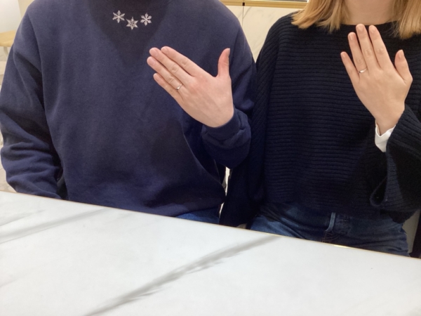 北海道・小牧市より手作り結婚指輪でgardenハンドメイドの作成を頂きました