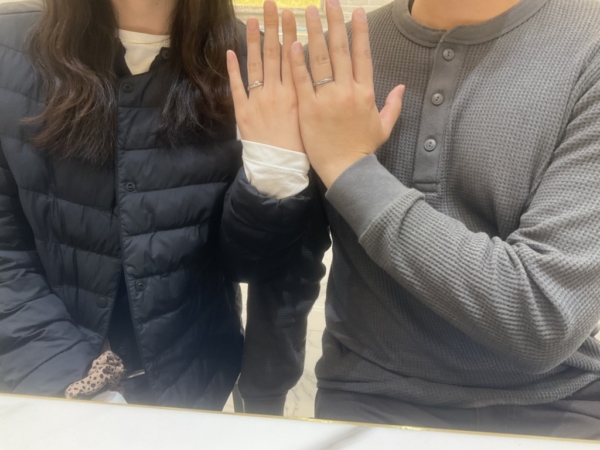 徳島県・京都亀岡市よりご来店 鍛造ブランドでロゼットSPの結婚指輪と婚約指輪をご成約頂きました